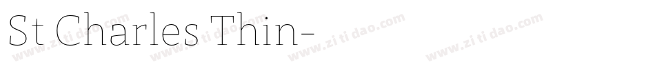 St Charles Thin字体转换